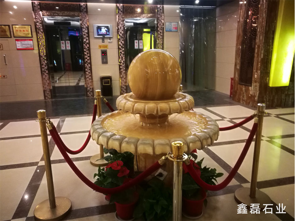 米黄玉风水球