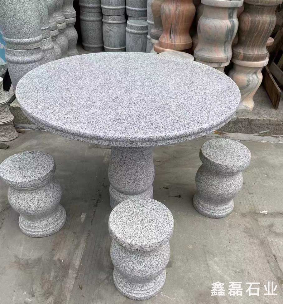灰麻石桌椅
