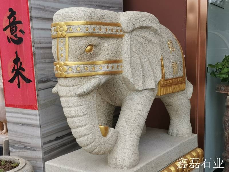 吉象如意 黄金麻大象